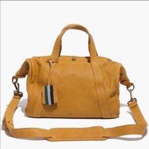 Madewell Stockholm Satchel in mustard vintage gold